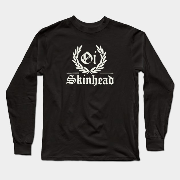 Oi Skinhead Perry Long Sleeve T-Shirt by lrvarley